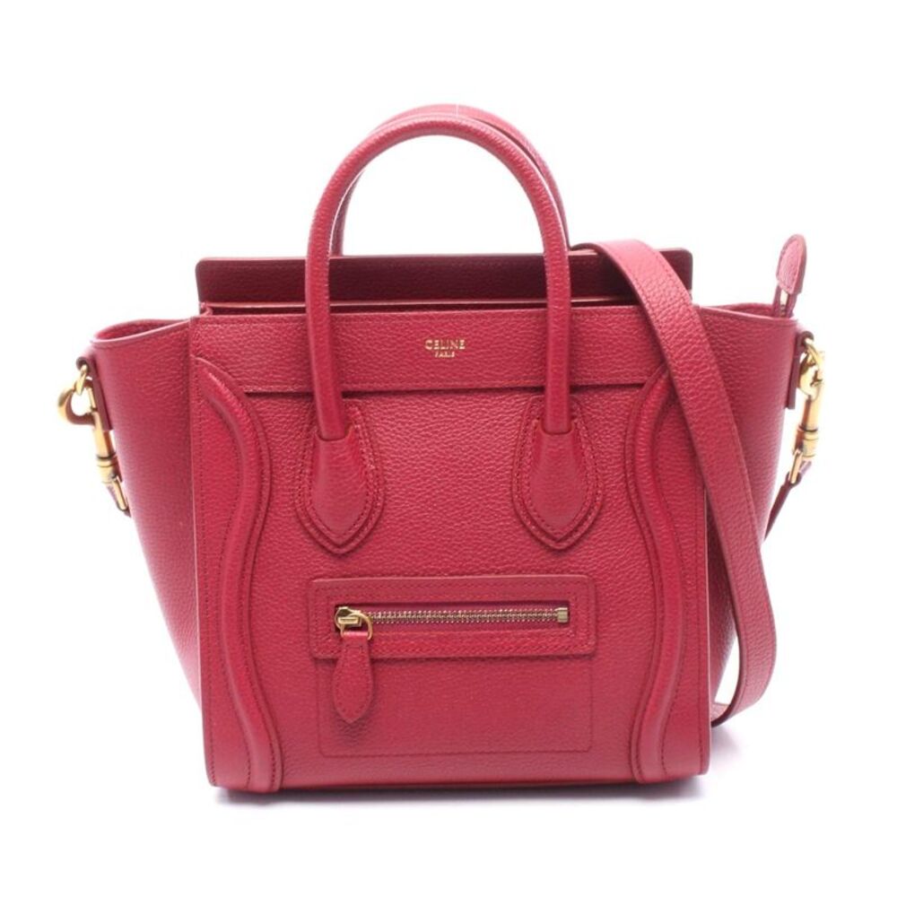Celine Luggage Nano Shopper 2WAY Leather Handbag